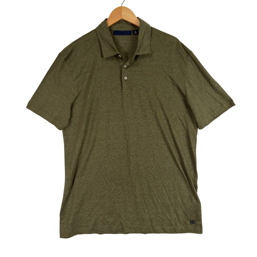 Beckham Boss NWT Polo Shirt Mens XXL Olive Green Parris 73_DB Short Sleeve - Picture 1 of 8